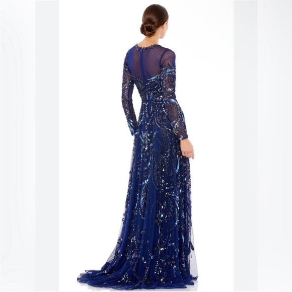 NWT Mac Duggal Embellished 5217 Long
Sleeve Gown 8 - Picture 3 of 11